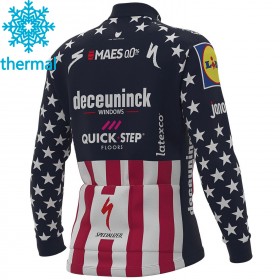 Radtrikot 2021 Deceuninck-Quick-Step Winter Thermal Fleece N004